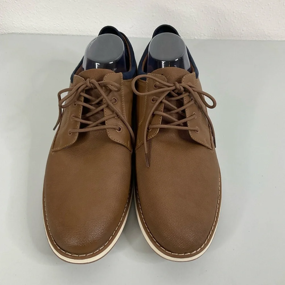 Aldo Mens Brown Lace Up Casual‎ Derby Shoes Size 12
